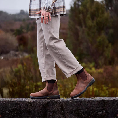 Blundstone 2544 Teak Oiled Nubuck Elastic Sided Boots Sizes 8-12
