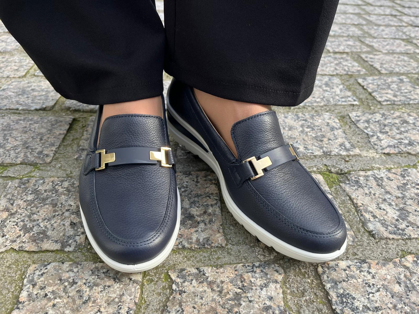 Ara 12-50630 02 Zurich 2.0 H Fit Navy Blue Slip On Shoes
