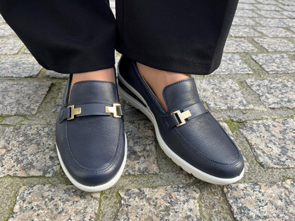 Ara 12-50630 02 Zurich 2.0 H Fit Navy Blue Slip On Shoes