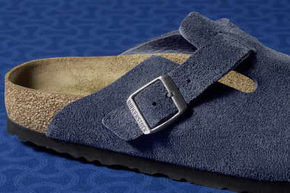 Birkenstock 1030816 Boston Suede Leather New Navy Clogs