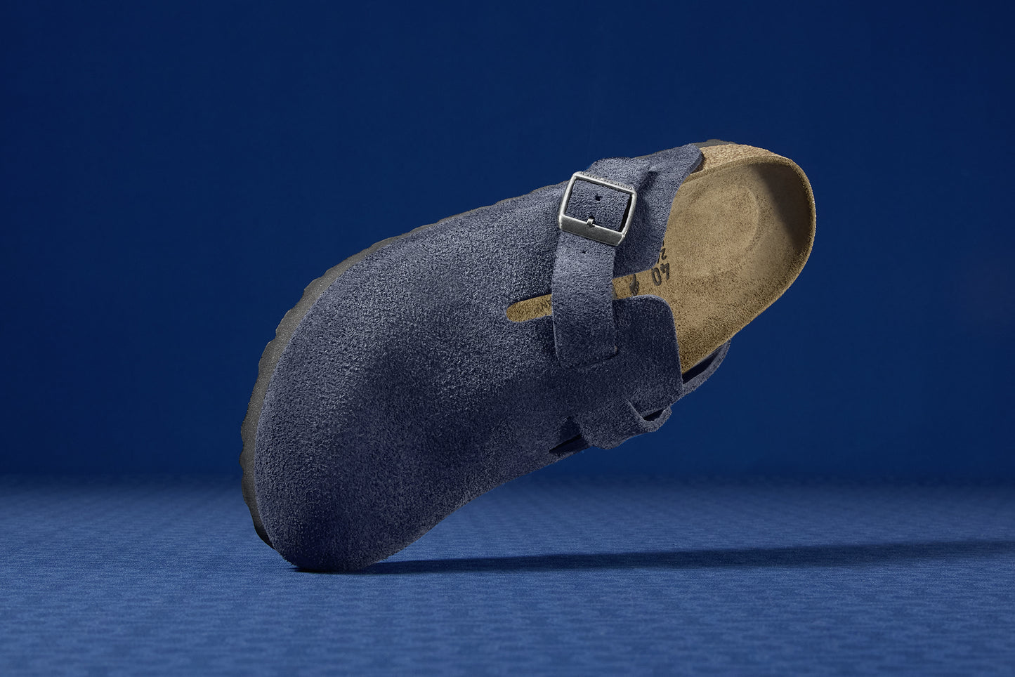 Birkenstock 1030816 Boston Suede Leather New Navy Clogs