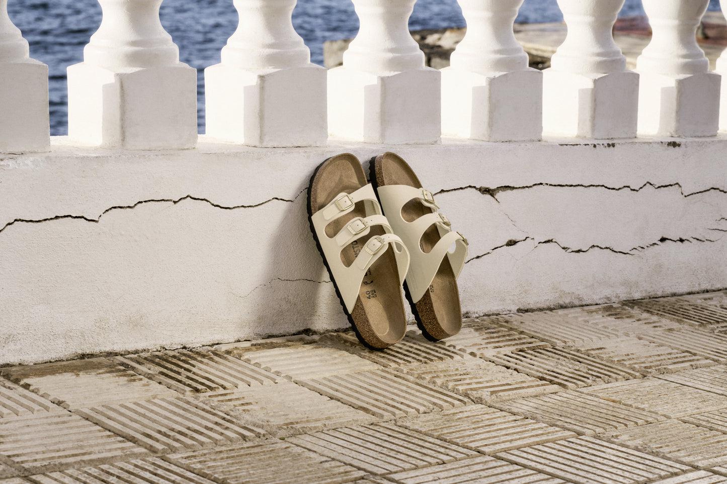 Birkenstock 1029265 Florida Synthetic Sandcastle Sandals