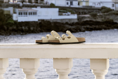 Birkenstock 1029265 Florida Synthetic Sandcastle Sandals