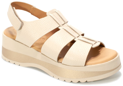 Valeria's 2620 Beige Comfort Sandals