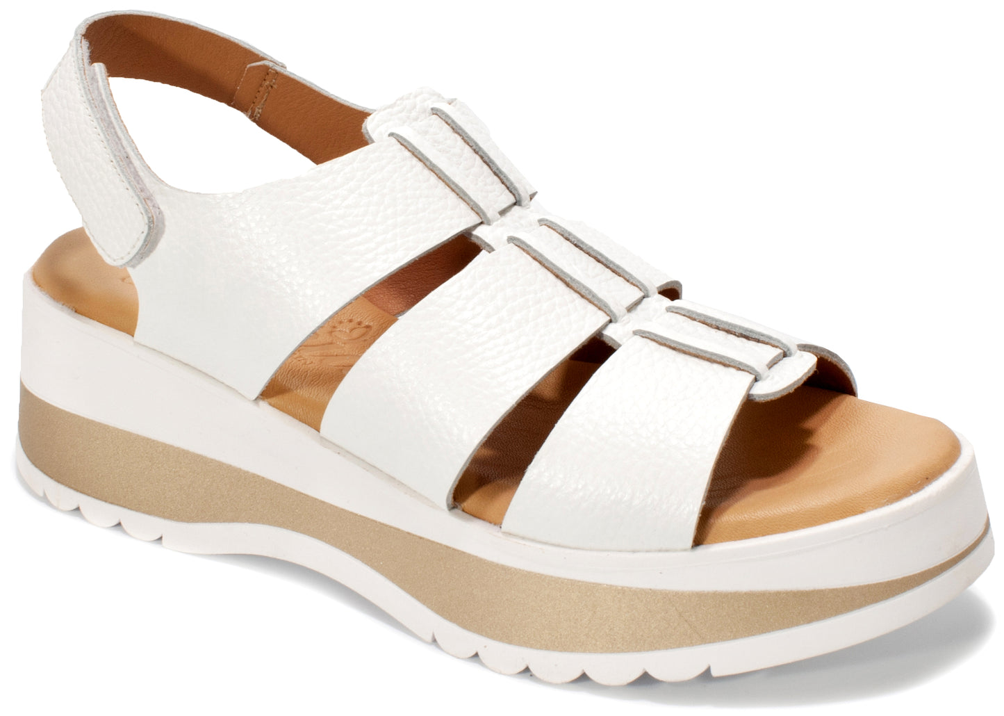 Valeria's 2620 Blanco White Comfort Sandals