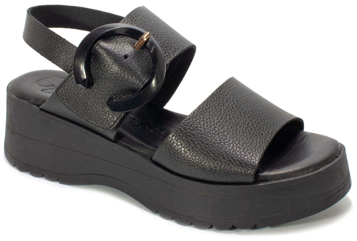 Valeria's 2621 Black Comfort Sandals