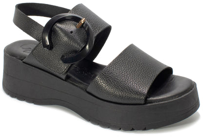 Valeria's 2621 Black Comfort Sandals