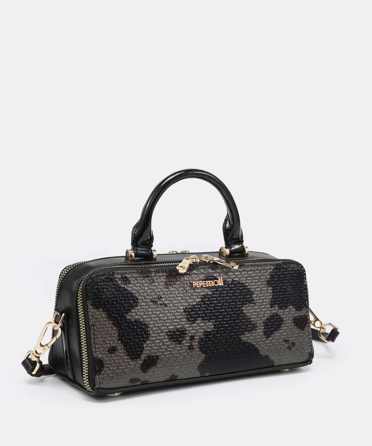 Pepe Moll 262411 ISIS Black Print Handbag