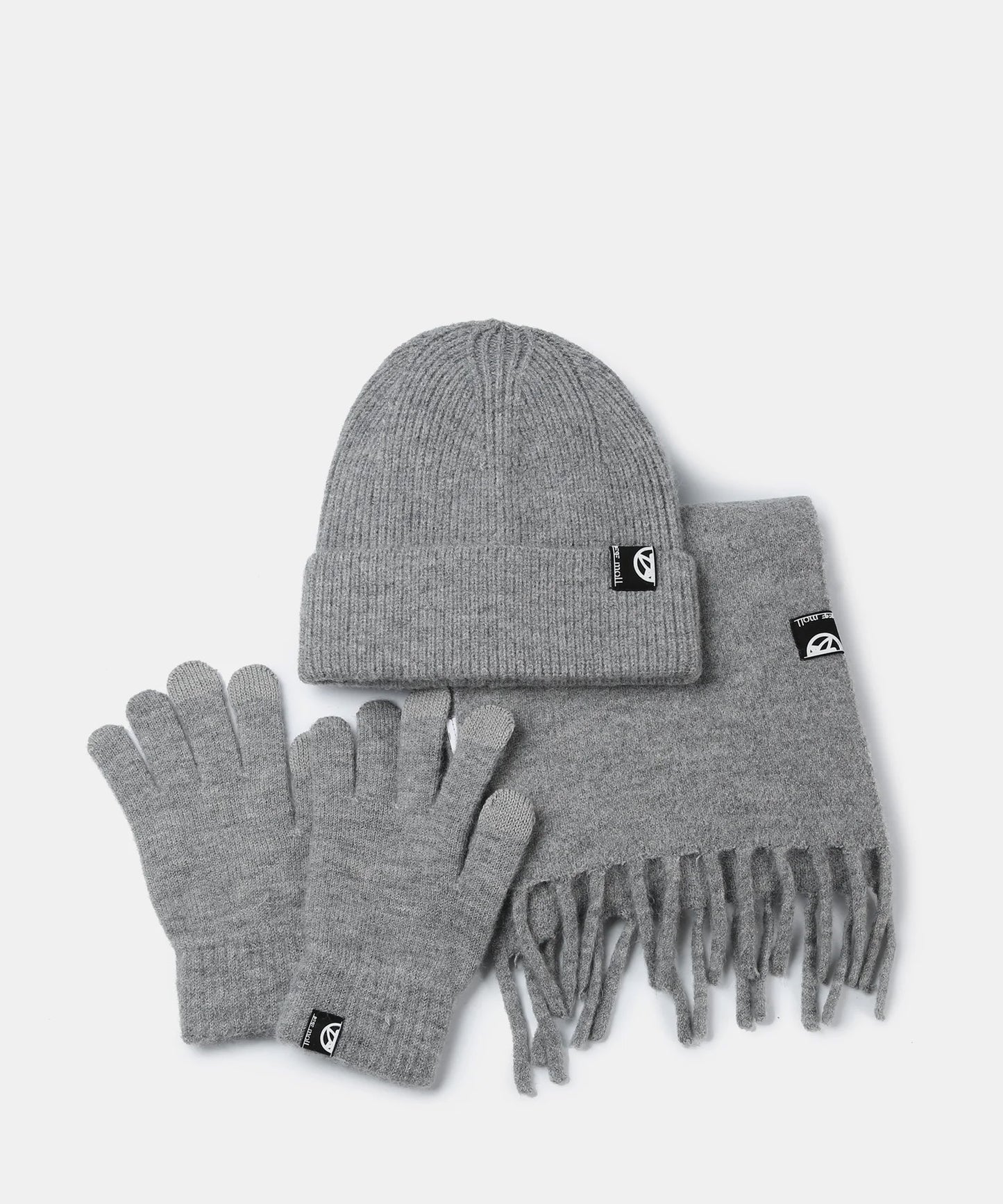 Pepe Moll 262630 Rea Grey Hat, Scarf & Gloves Set