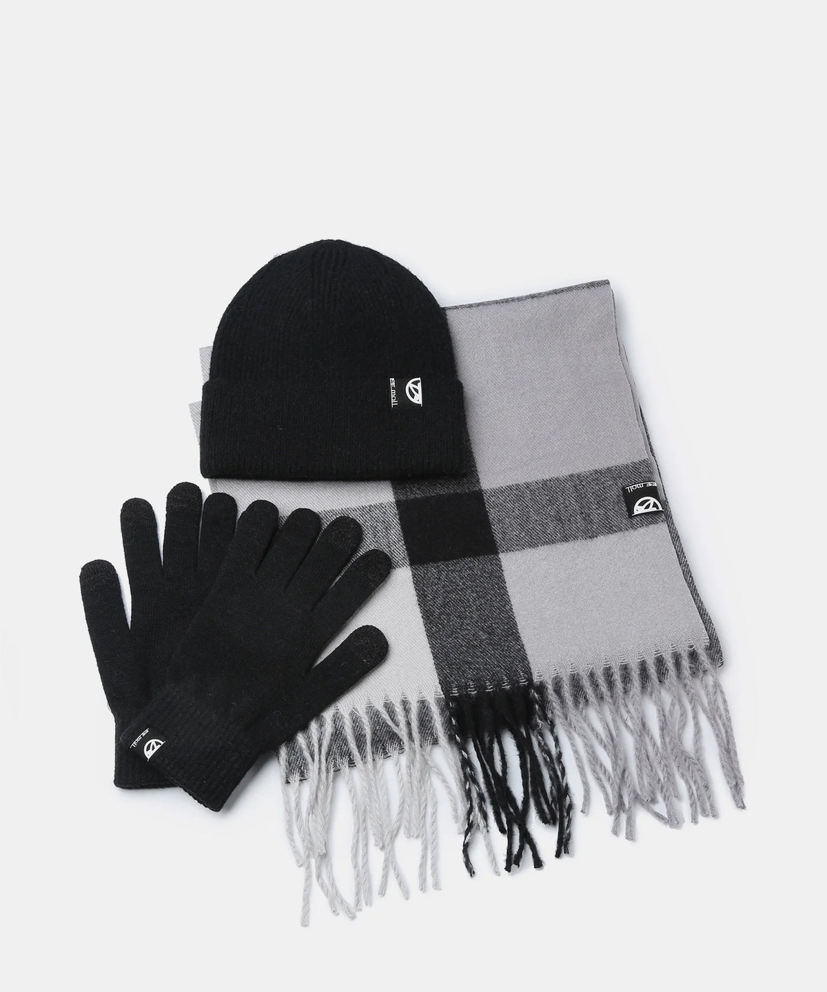 Pepe Moll 262631 Rea Black Hat, Scarf & Gloves Set