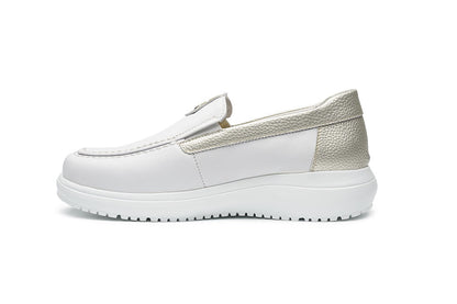 G Comfort 26292 WC White Combi Ultra Light Slip On Moccasins