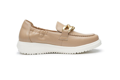 G Comfort 26295 C Champagne Calf Slip On Moccasin