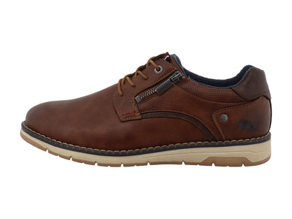 Mustang 26M003100400 Brown Lace Shoes with Zip