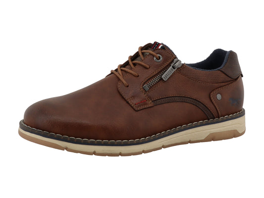 Mustang 26M003100400 Brown Lace Shoes with Zip