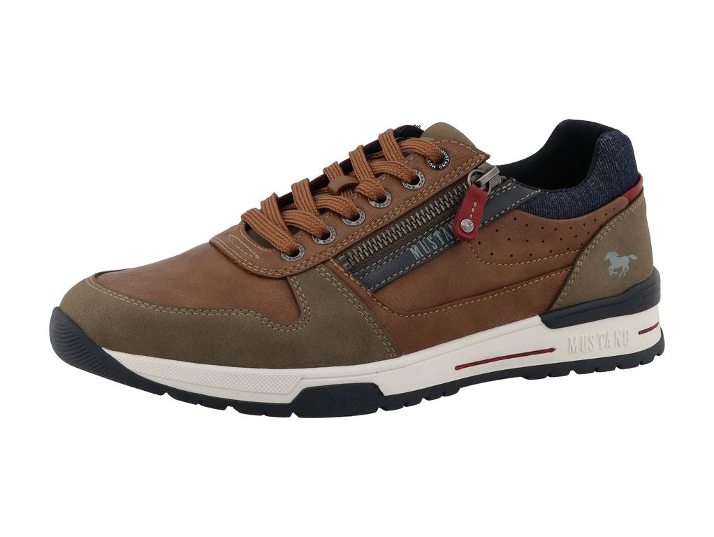 Mustang 26M0281003 Cognac Tan Shoes with Zip