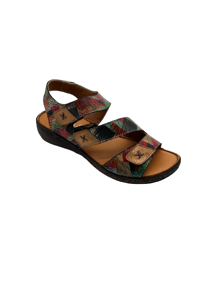 The Shoe Parlour by Phelans Shoes 284-16 Gogow Multi Velcro Sandals