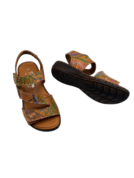 The Shoe Parlour by Phelans Shoes 284-16 Miruna Tan Velcro Sandals