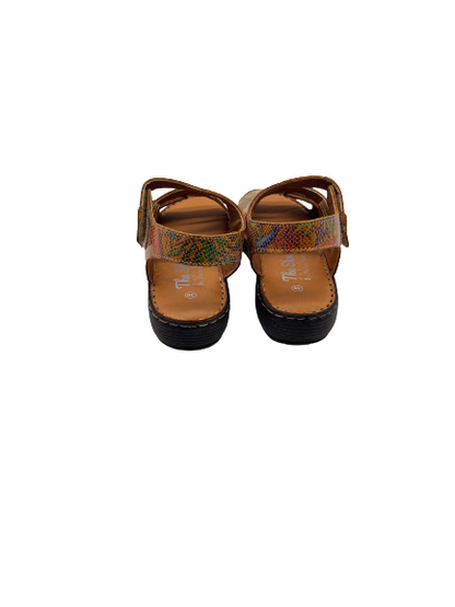 The Shoe Parlour by Phelans Shoes 284-16 Miruna Tan Velcro Sandals