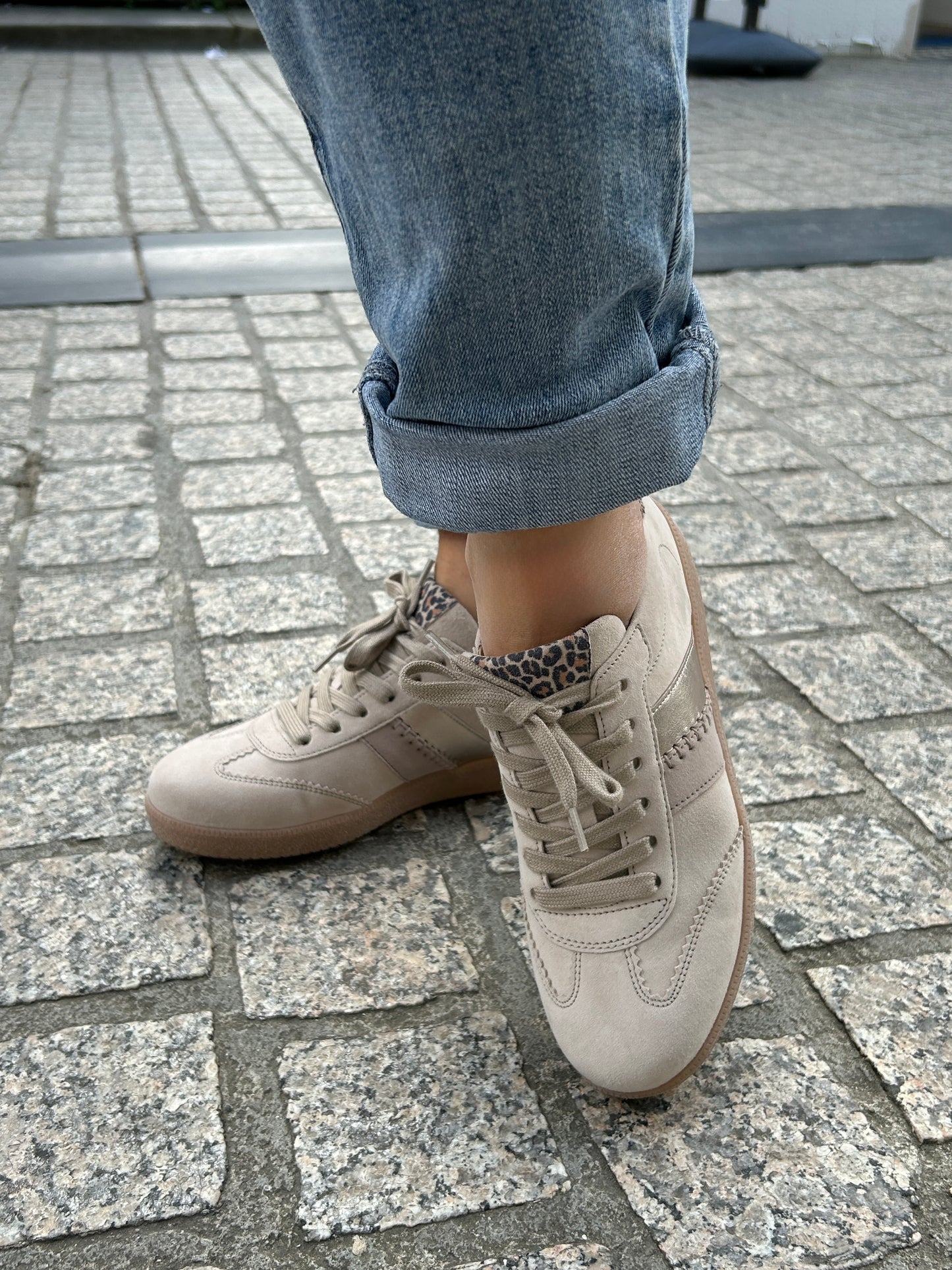 Gabor 83.301.13 Oak & Leopard Combi F Fit Trainers