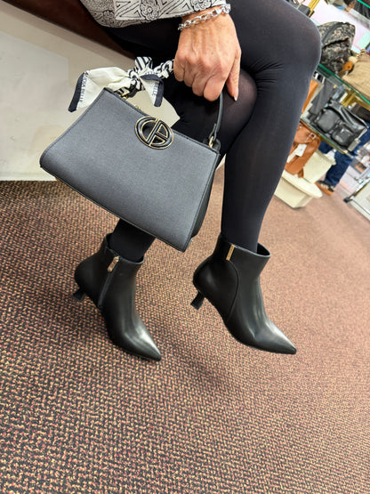 Marco Tozzi 2-25327-47 001 Black Kitten Heel Boots
