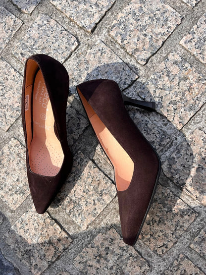 Bioeco by Arka 1118 2036 Brown Suede G Fit Heels