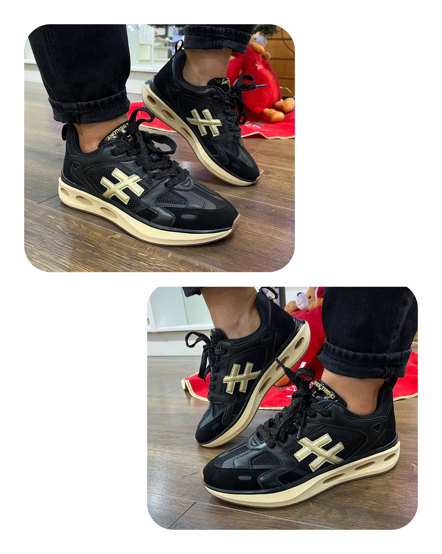 Another Trend A040V405 Black Trainers