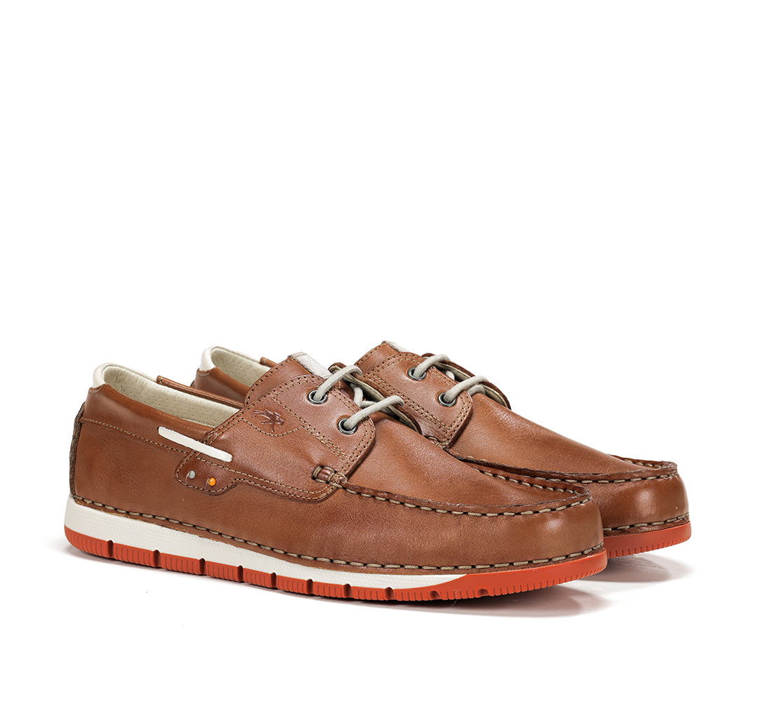 Fluchos F1448 Rin Cuero Tan Deck Shoes