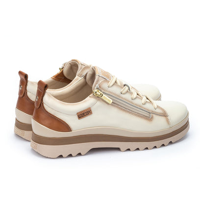 Pikolinos Vigo W3W-6979C1 Nata Cream Lace & Zip Shoes