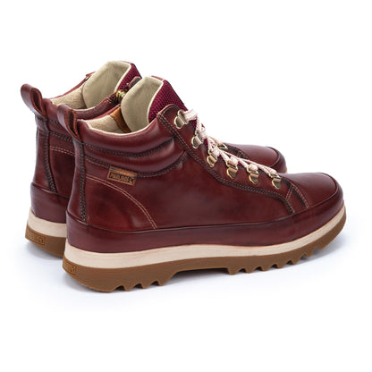 Pikolinos Vigo W3W-8564 Arcilla Burgundy Lace Ankle Boots