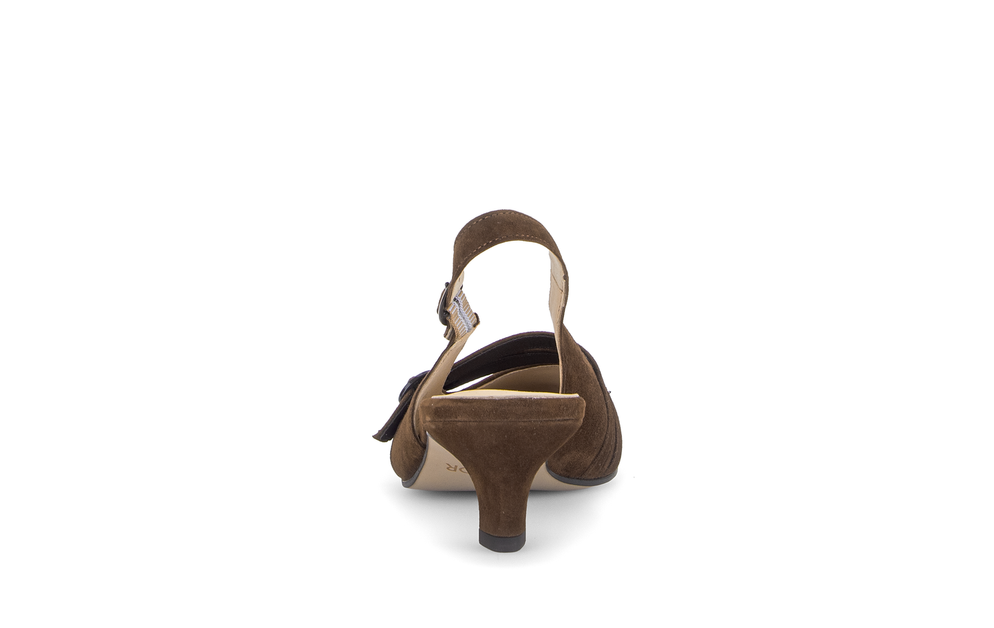 Gabor Comfort 3017.02.002 Cacao Brown Suede G Fit Slingback Heels