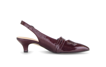 Gabor Comfort 3017.02.004 Mulberry Patent G Fit Slingback Heels