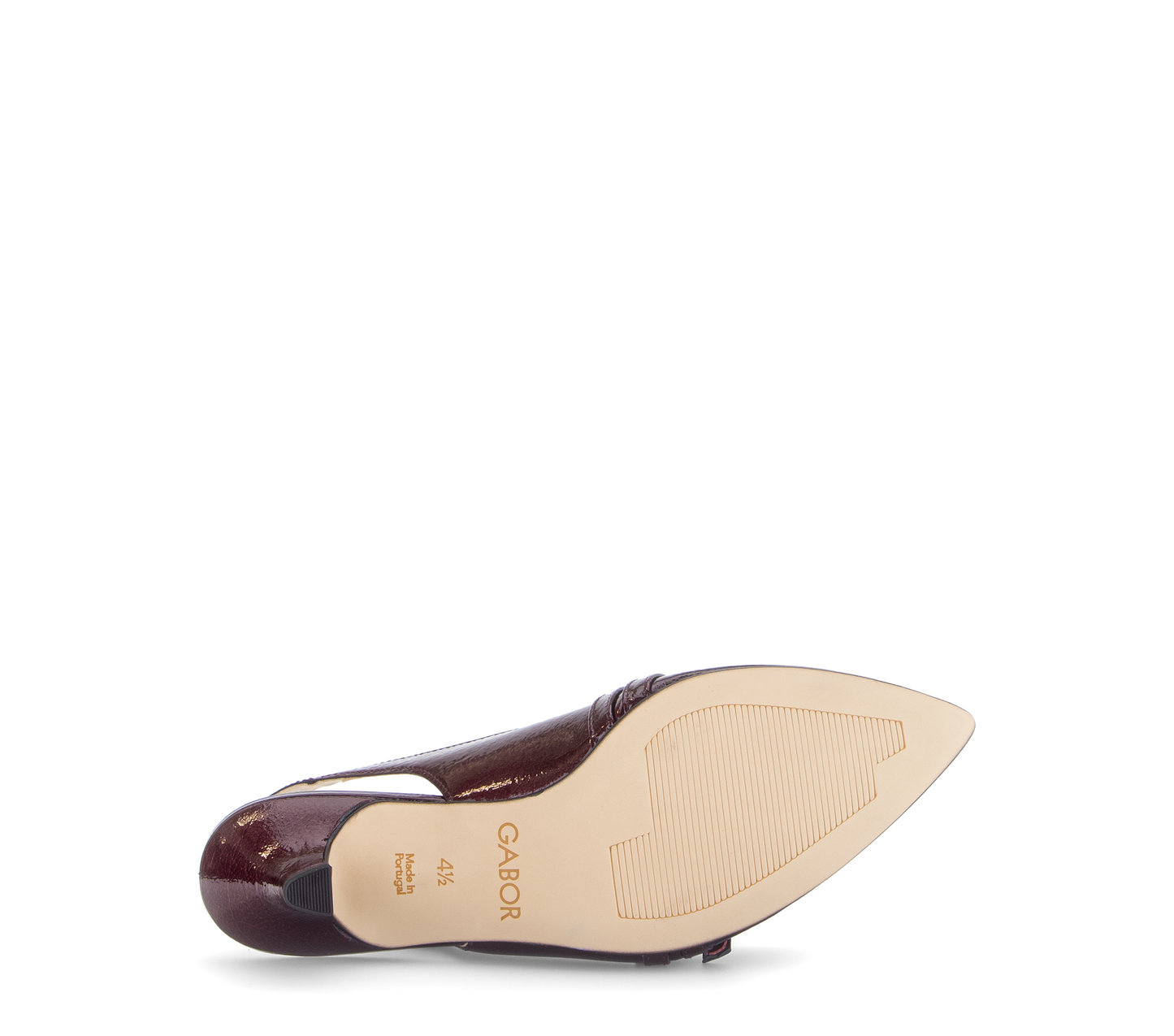Gabor Comfort 3017.02.004 Mulberry Patent G Fit Slingback Heels
