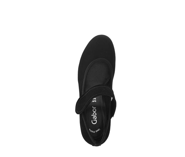Gabor 31.487.17 Black Velcro Block Heels