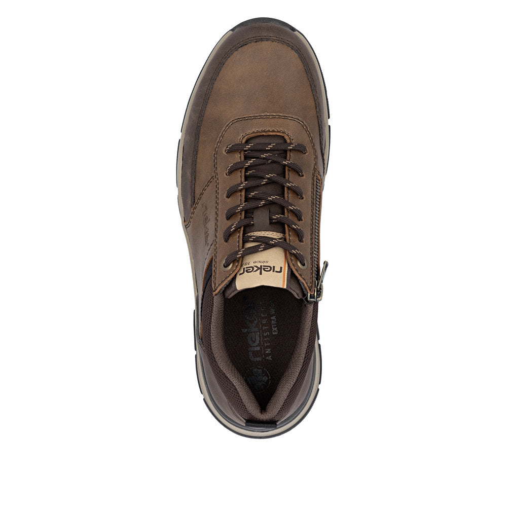 Rieker 31205-22 Brown Combi H Fit Lace Shoes