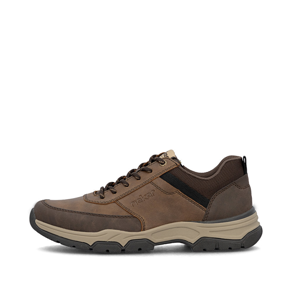 Rieker 31205-22 Brown Combi H Fit Lace Shoes