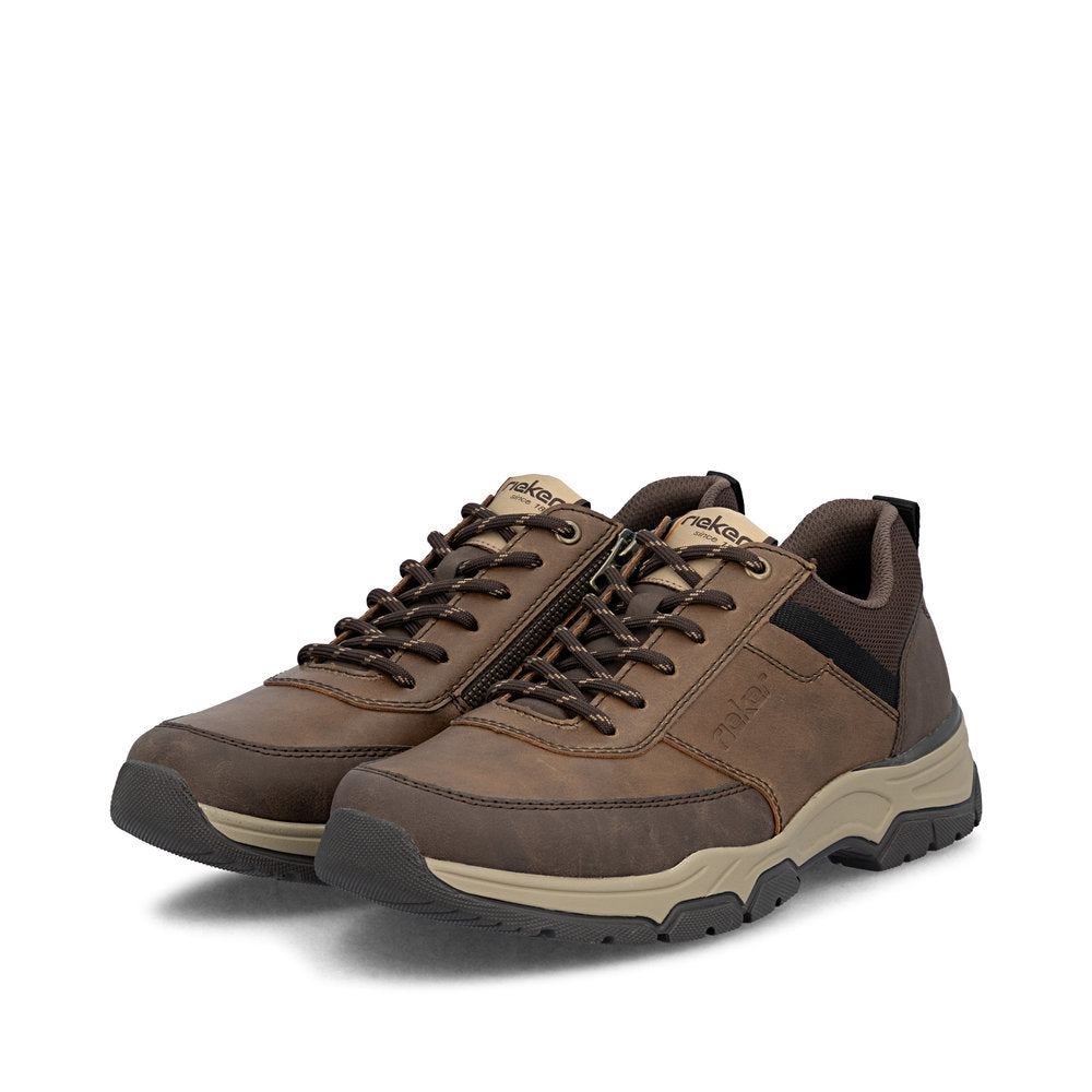 Rieker 31205-22 Brown Combi H Fit Lace Shoes