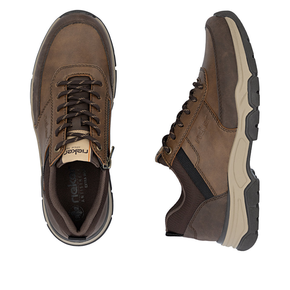 Rieker 31205-22 Brown Combi H Fit Lace Shoes