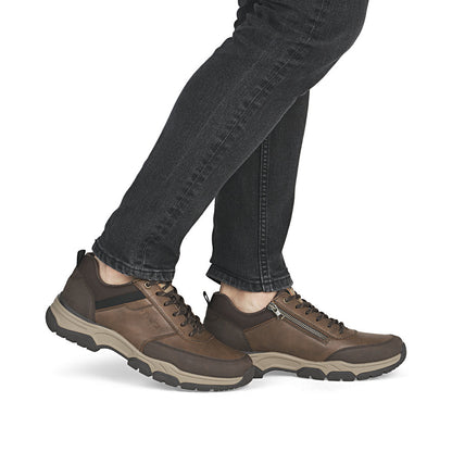 Rieker 31205-22 Brown Combi H Fit Lace Shoes