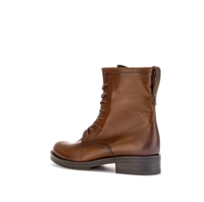 Gabor 31.791.28 Brown Lace Ankle Boots with Side Zip