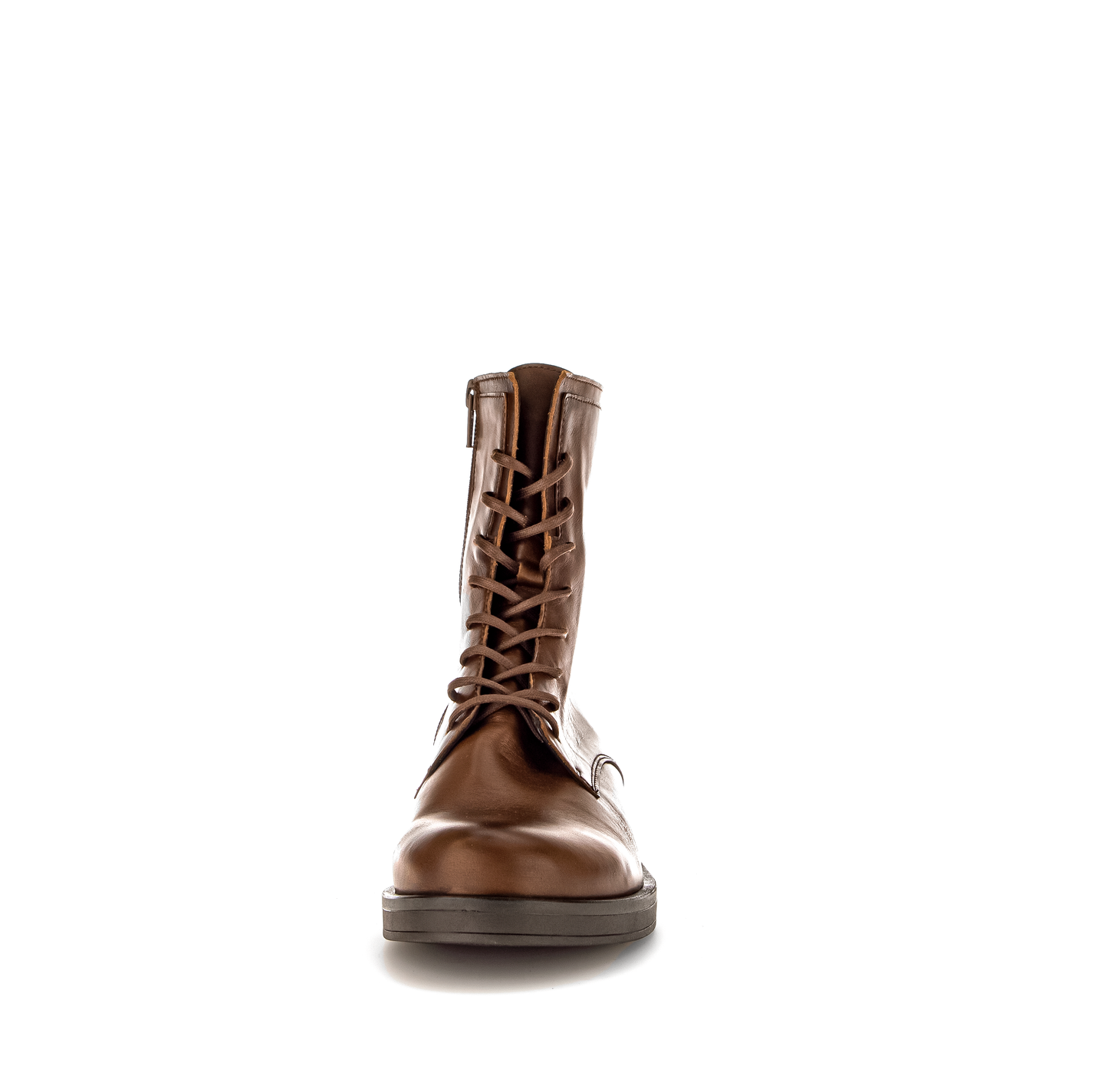 Gabor 31.791.28 Brown Lace Ankle Boots with Side Zip