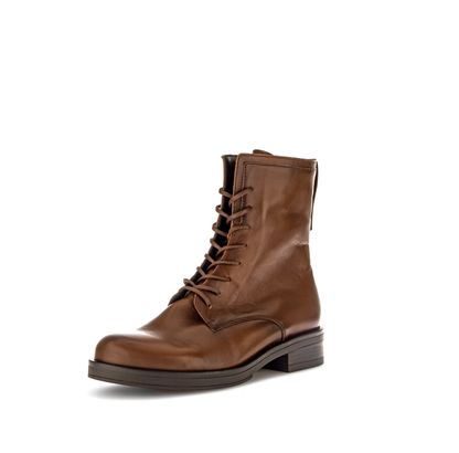 Gabor 31.791.28 Brown Lace Ankle Boots with Side Zip
