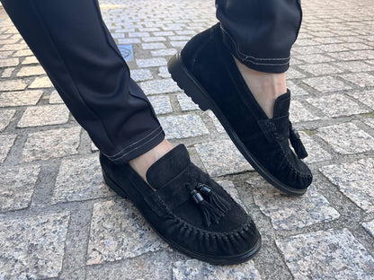 Gabor Comfort 4009.02.001 Black Suede G Fit Slip On Moccasins