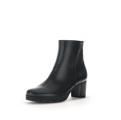 Gabor 32.071.57 Comfort Black Block Heel Ankle Boots