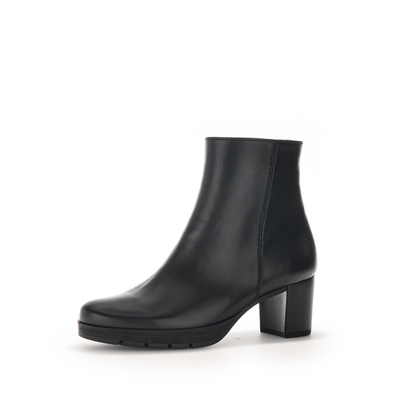 Gabor 32.071.57 Comfort Black Block Heel Ankle Boots