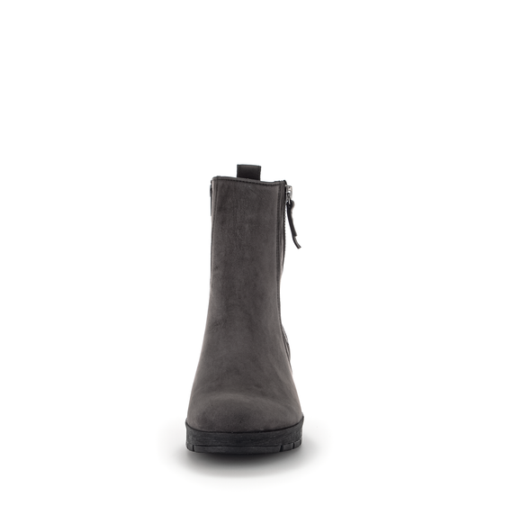 Gabor 32.073.40 Comfort Grey Nubuck Ankle Boots