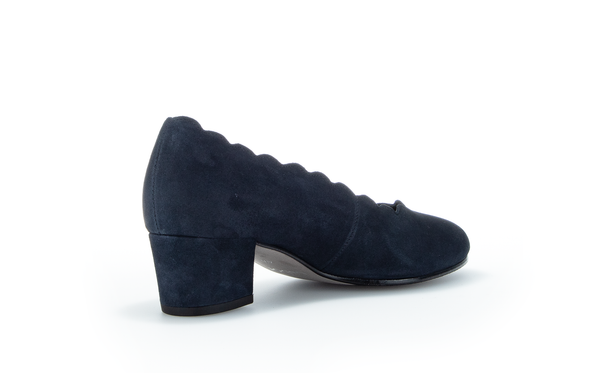 Gabor 32.221.46 Comfort Navy/Dark Blue Slip On Block Heels
