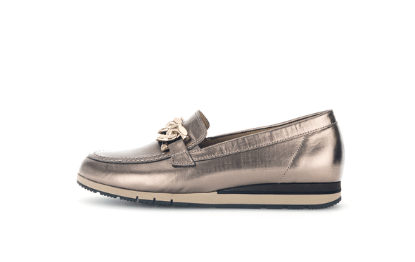 Gabor 32.415.12 Comfort G Fit Bronze Moccasins with Chain
