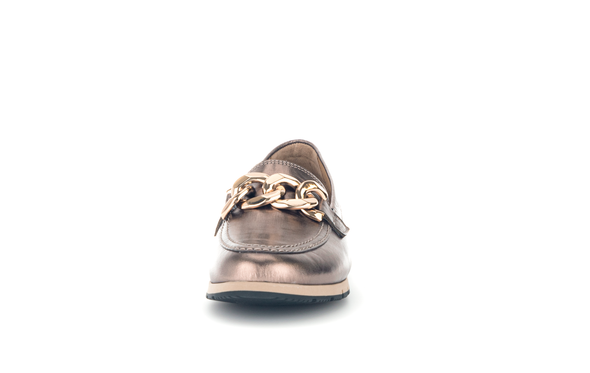 Gabor 32.415.12 Comfort G Fit Bronze Moccasins with Chain