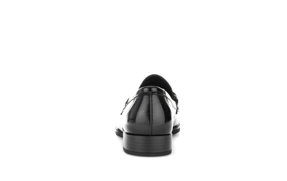 Gabor 32.433.97 Comfort G Fit Black Patent Slip On Loafers