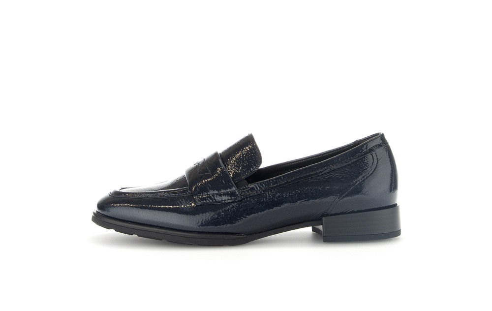 Gabor 32.434.86 Comfort G Fit Navy Slip On Loafers
